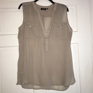 Apt. 9 Women’s Tan Sheer Blouse